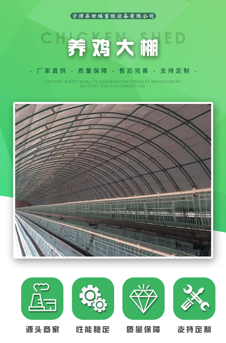 安装养鸡大棚 散养鸡棚建设 搭建简易养鸡棚 鸡舍大棚施工_52ff3e10.jpg
