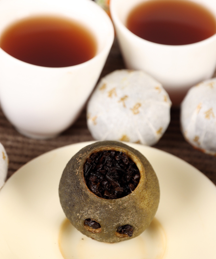 小青柑 天马一号普洱茶熟茶 散茶梅江一号 陈皮普洱熟茶 库存充足_a9201f59.png